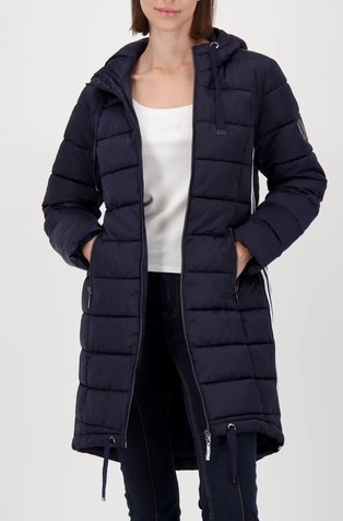 Prošivena jakna s prugastim detaljima