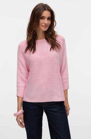 VMNORA pleten pulover s čamac izrezom