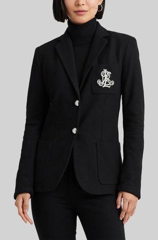 Žakard sako s logo našivkom