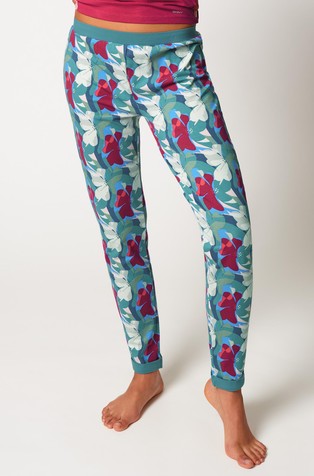 Night in Skiny donji dio pidžame s cvjetnim uzorkom