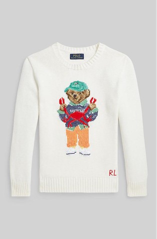 Polo Bear pleten pamučni pulover