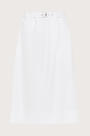 Duga suknja od mješavine pamuka i lana