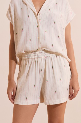 Thryse patterned pyjama shorts