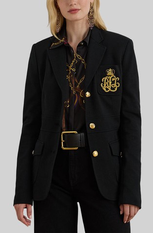 Žakard sako s logo našivkom