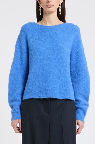 Relaxed fit alpaca blend jumper