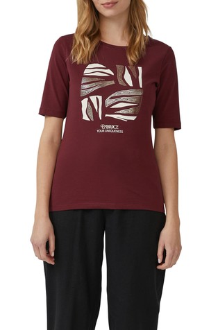 Slim fit majica kratkih rukava s otiskom