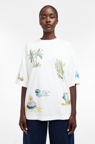 TSLIVA oversized fit majica s printom