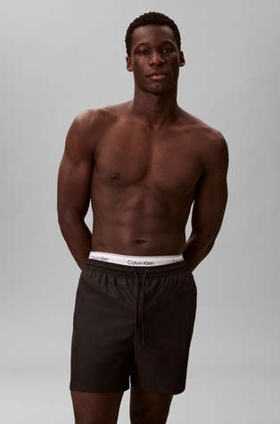 Medium Double Waistband Swim Shorts - CK Essentials