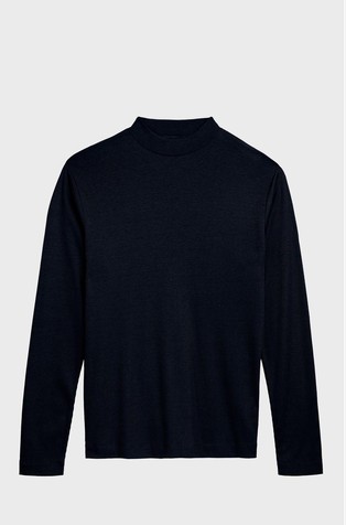 Rebrasta majica s uzdignutim ovratnikom