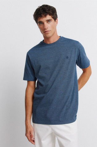 Basic micro-striped logo T-shirt