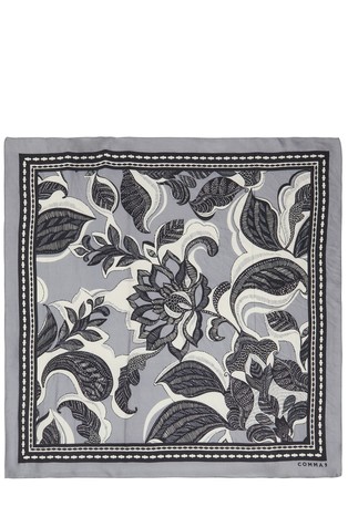 Svilena marama s cvjetnim uzorkom