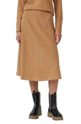 Flared midi skirt made from lightweight knit