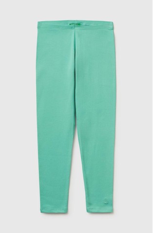 Stretch cotton leggings with logo