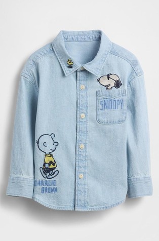 Snoopy denim košulja za djecu dječake