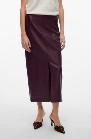 VMOLIVELIPPA duga suknja od umjetne kože