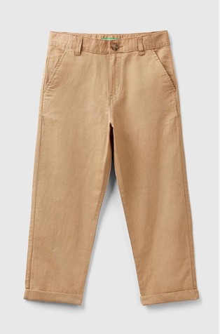 Relaxed fit hlače od mješavine lana