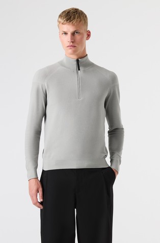 Bešavan 3D pleten pulover s djelomičnim kopčanjem