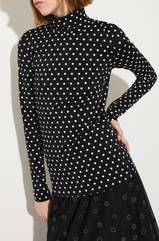 Polka-dot T-shirt with gloves