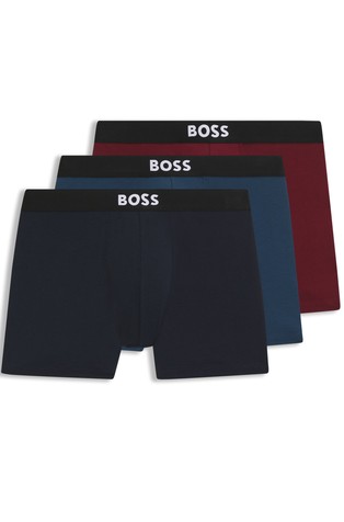 Paket od 3 para pamučnih bokserica s logo obrubom
