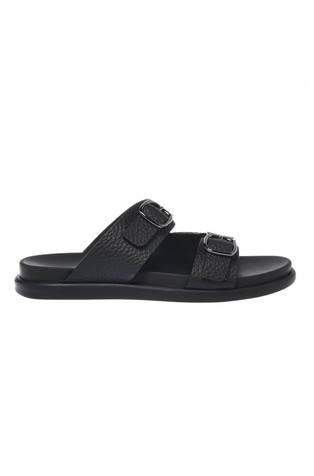 Leather flats