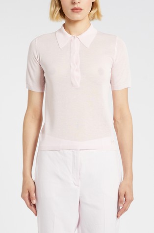 Monochrome short-sleeved polo
