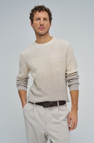 Wool blend jumper with gradient effect