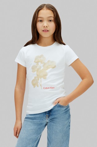 Pamučna majica s cvjetnim otiskom