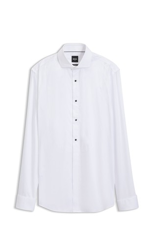 Slim-fit cotton poplin shirt