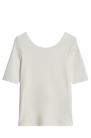 Slim-fit T-shirt in stretch cotton jersey