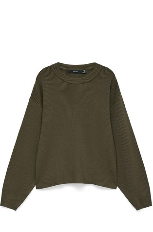 VMGOLD Rib round neck pullover