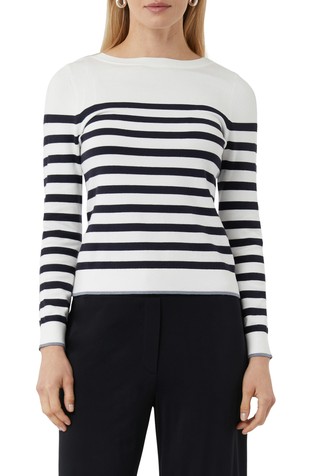 Prugast pleten pulover od mješavine viskoze