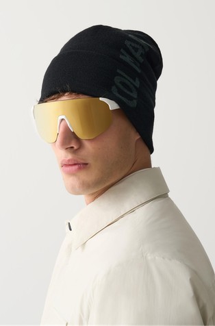 Logo pletena kapa od mješavine vune