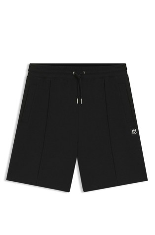 Cotton-blend shorts with logo trim