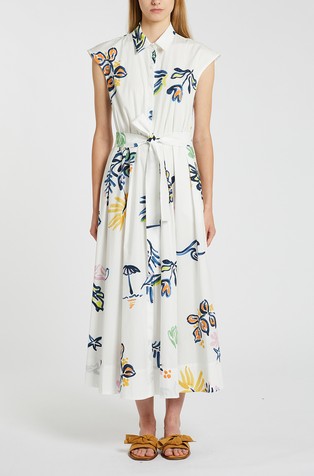 Pamučna košulja-haljina s uzorkom