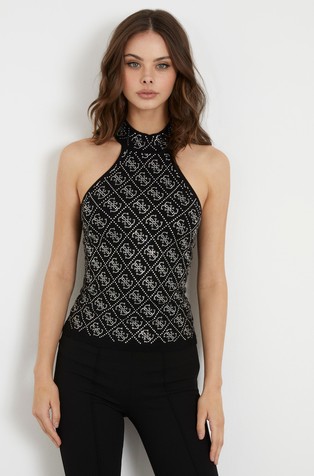 4G logo sleeveless sweater top