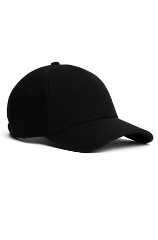 Kapa sa šiltom od mješavine vune s emajliranom zastavicom