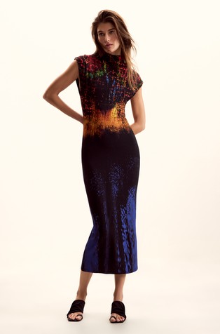 Midi dress designed by Mr. Christian Lacroix