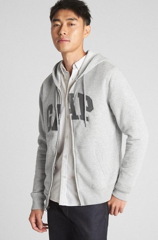 Fleece Logo Zip Hoodie