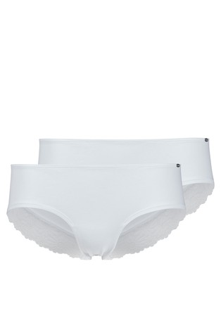 Skiny every day in cotton lace panty 2 pack