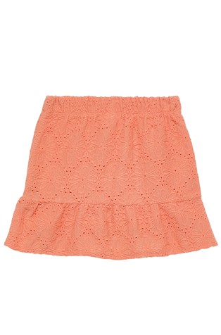 Floral skirt with integrated shorts