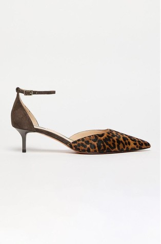 Hair leather sandal