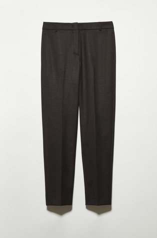 Slim fit hlače od mješavine s vunom