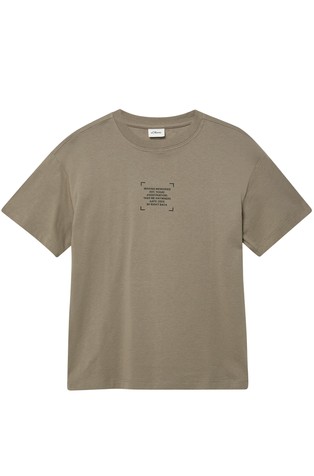 Oversized fit majica s otiskom sprijeda i straga