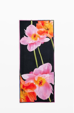 Šal od viskoze s cvjetnim uzorkom