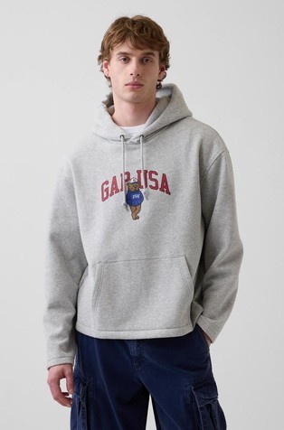 VintageSoft Oversized Americana Logo Hoodie