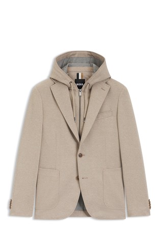 Slim fit sako s kapuljačom