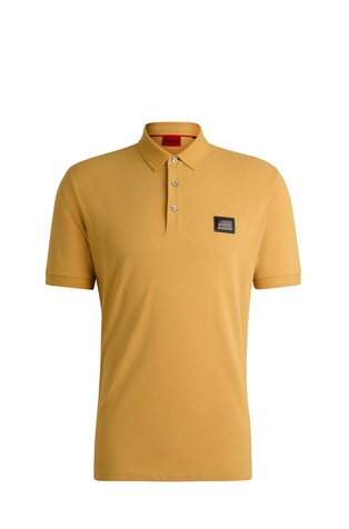 Pamučna polo majica s gumiranim logo našivkom