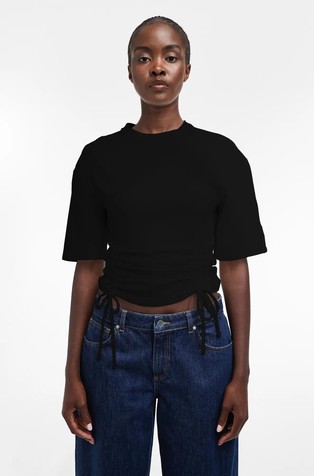 TSMALLE drawstring detail T-shirt