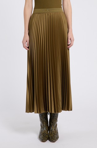 Monochrome plissè skirt