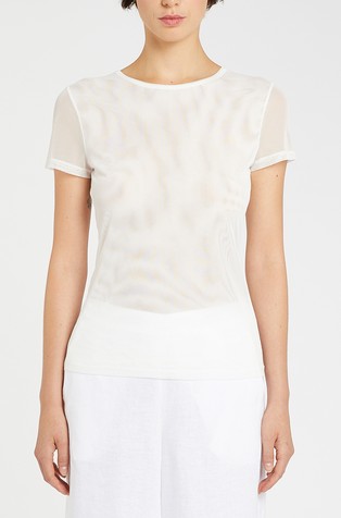 Slim fit majica od rastezljivog tila